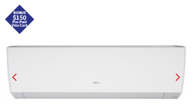 Fujitsu 3.5kW/3.7kW Inverter Split System Air Conditioner $998