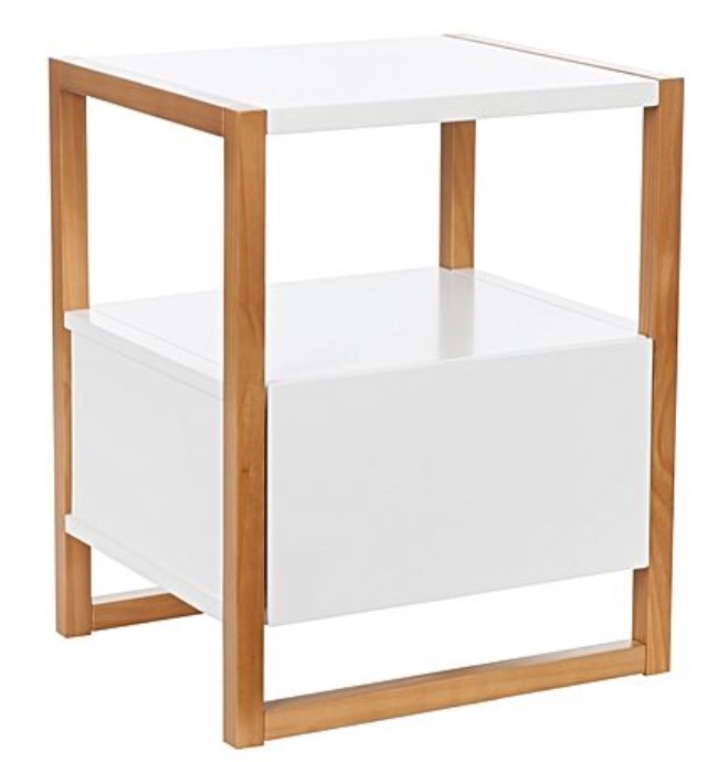 Stanley Bedside Table, White $116.96 (RRP$129.95)