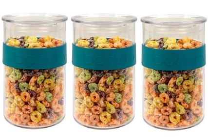 Bodum Presso Storage Jar Set Petrol 1L 3pce $20.00 (RRP:$50.00)