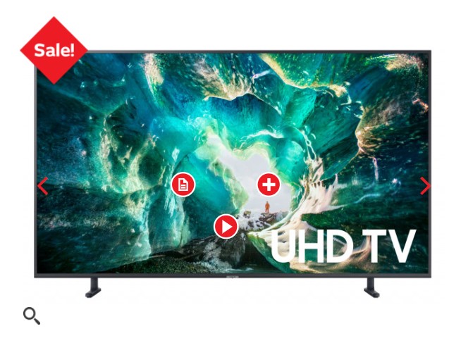Samsung 55″ UHD Smart LED TV $1,295 (WAS $1,595)