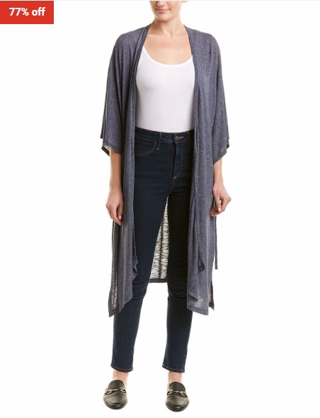 77% OFF Michael Stars Michael Stars Womens 3/4-Length Sleeve Cover Up Cardigan $39 (RRP$171)