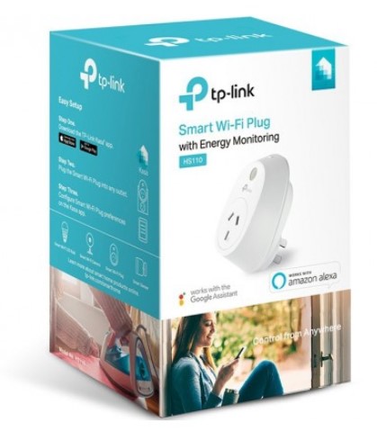 TP-Link HS110 Wi-Fi Smart Plug w/ Energy Monitoring, No Hub Required, Control Your Devices from Anywhere $39.00 (RRP$59.00)