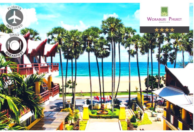 PHUKET: 7 Nights at Woraburi Phuket Resort & Spa Including Flights for Two (Departing PER) $1,398 (Valued at $4,115)