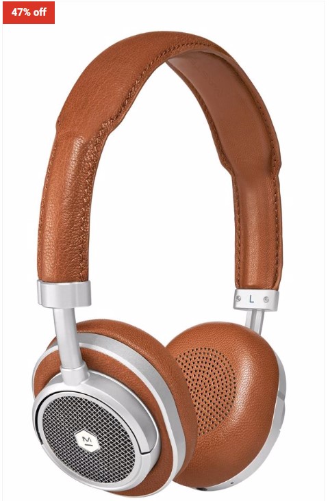 47% OFF Master & Dynamic MW50 Wireless On-Ear Headphones Brown Silver $369.99 (RRP$699.95)