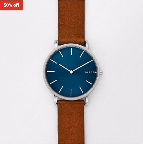 50% OFF Skagen Hagen Brown Analogue Watch $99 (RRP$199)