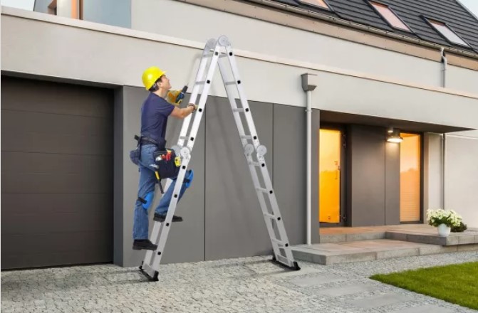 41% OFF Certa 4.7m Multipurpose Aluminium Foldable Ladder $99 (Was $169)