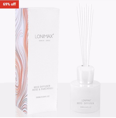 69% OFF Lonimax 200ml Reed Diffuser Rose & Patchouli $10.99 (RRP$35.95)