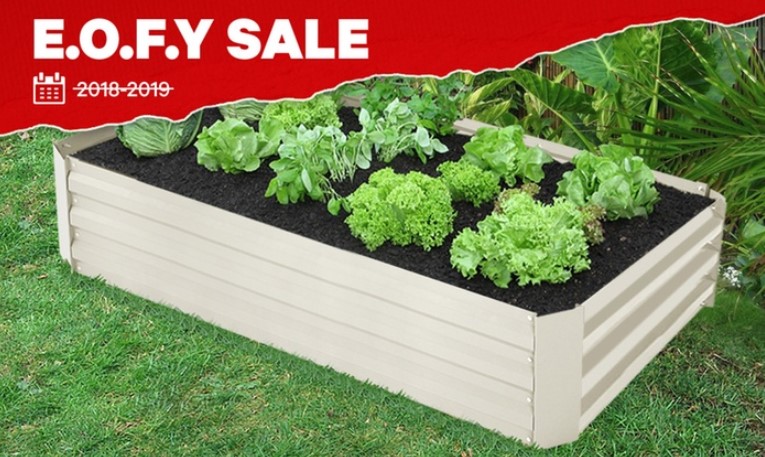 Set of Two Outdoor Raised Garden Planter Beds: 120cm x 90cm ($89) or 210cm x 90cm ($129)