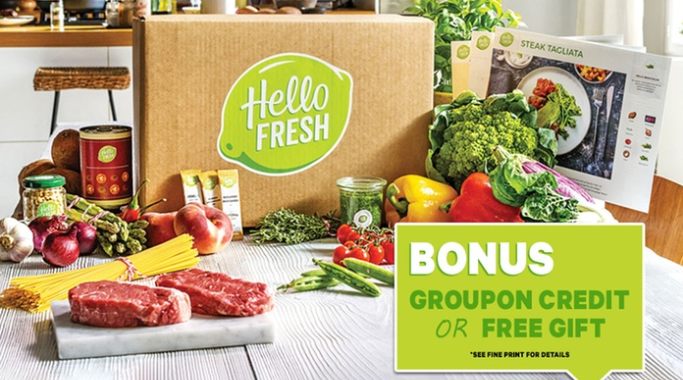 HelloFresh: Weekly Delivered Meal Plans from $39.99 + BONUS Groupon Credit – New Customers Only