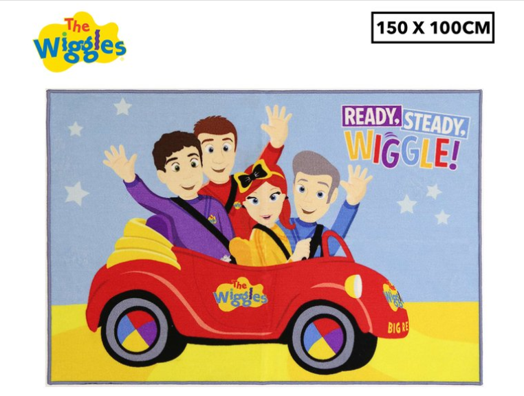 ABC Wiggles 150x100cm Ready Steady Wiggle Kids Rug $49