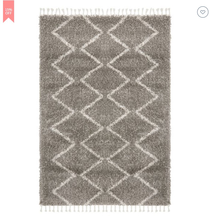 Twilla Fringed Shag Rug $93.45 (RRP: $109.95)