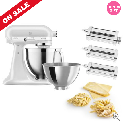 KitchenAid KSM177 Frosted Pearl Mixer w/Pasta Set $729.00 (RRP:$999.00)