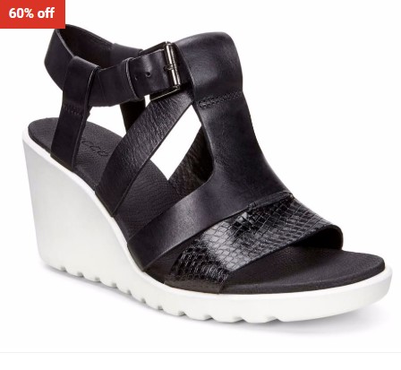 Freja Wedge Sandal Black Black AmeA Sam Heeled Sandal $79.99 (RRP: $199.95)