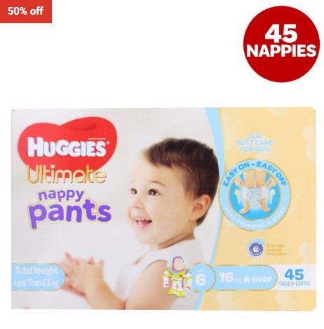 Ultimate Nappy Pants Boy (Size 6) 16kg & Over $15 (RRP:$30)