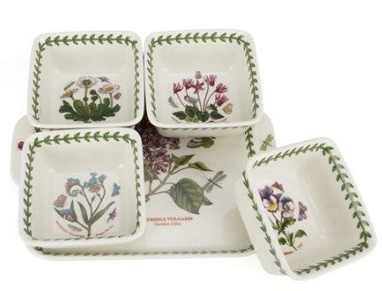 Portmeirion Botanic Garden Accent Bowl Set 5pce $69.00 (RRP:$259.00)