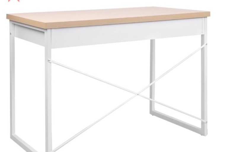 Maleen Desk, Oak/White $106.16 (RRP$117.95)