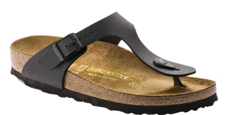 Birkenstock Gizeh Birko-Flor Sandal (Black, Size 43 EU) $79