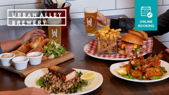 Two-Course Brewery Lunch or Dinner with Drinks in Docklands $49 (VALUED AT $107)