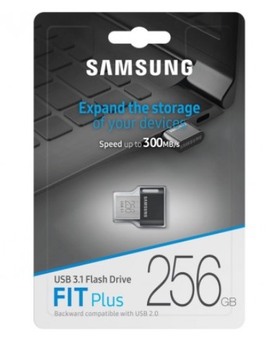 Samsung 256GB Fit Plus USB3.1 Flash Drive, up to 300 MB/s, Compact Fit, Plug in and Stay $89.00 (RRP$149.00)