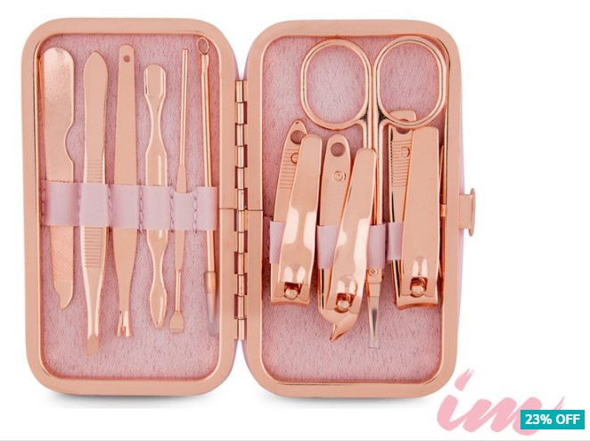 23% OFF Illuminate Me 10-Piece Manicure Set – Rose Gold  $10 (RRP$12.99)