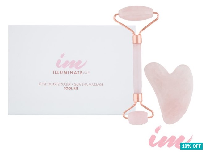 10% OFF Illuminate Me Rose Quartz Roller Set $22.49 (RRP$24.99)