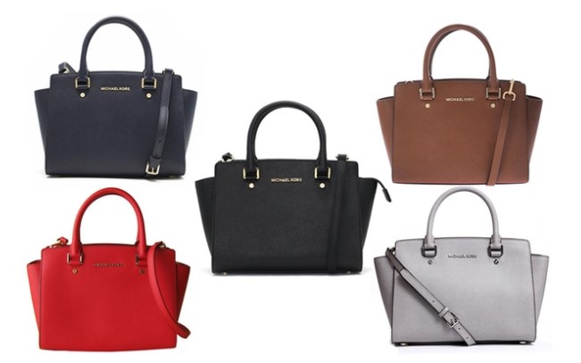 Michael Kors Selma Saffiano Leather Top Zip Satchel: Medium ($279) or Large ($299)