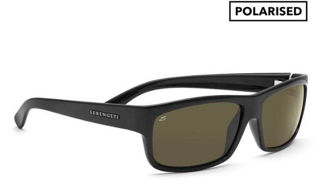 Serengeti Men’s Martino Polarised Sunglasses – Shiny Black/Green $119 (Don’t pay $211.45)