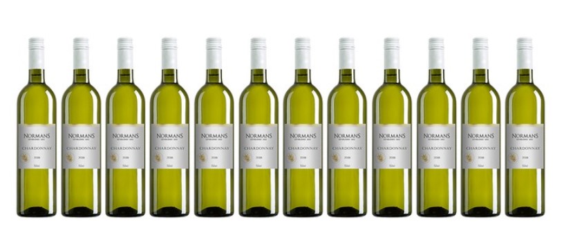 12 Bottles of Normans Chardonnay 2018, Delivered to Your Door $69 (VALUED AT $140)