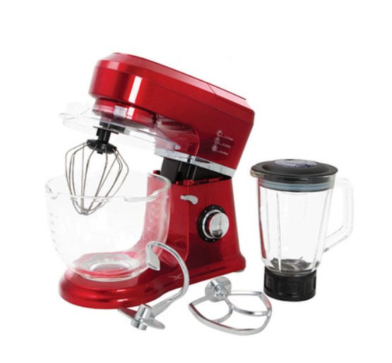 SMITH & NOBEL Stand Mixer With Blender Red $99.95 (REG: $219.95)
