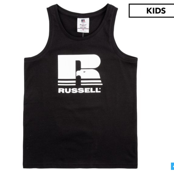 Russell Athletic Boys’ Spliced Eagle Tank – Black  $8.99 (RRP$14.99)