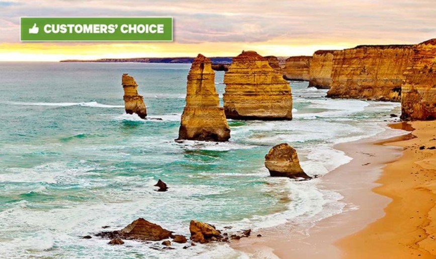 Great Ocean Road: Guided Day Tour with Return Transfer + Entrance to Port Campbell National Park by Amazing Vacations $49