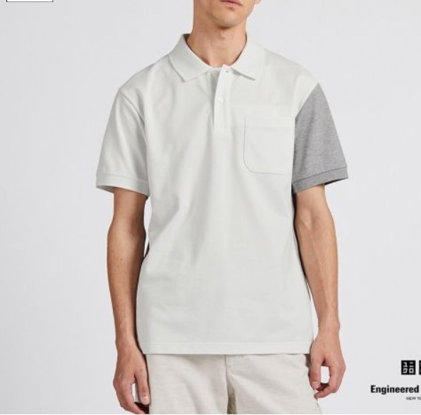 MEN EG Dry Pique Colorblocked Short Sleeve Polo Shirt AU$29.90