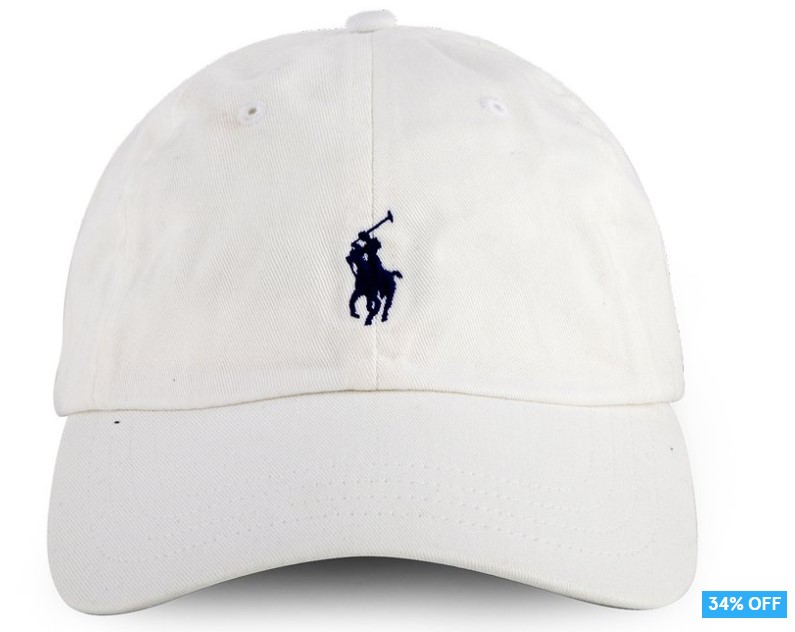 Polo Ralph Lauren Logo Baseball Cap – White $44.99