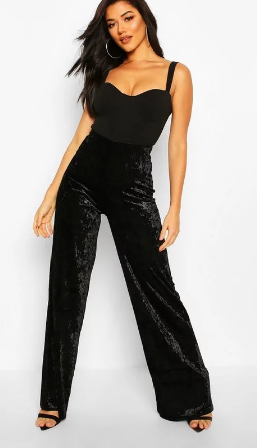 Wide Leg Velvet Trouser £12.00