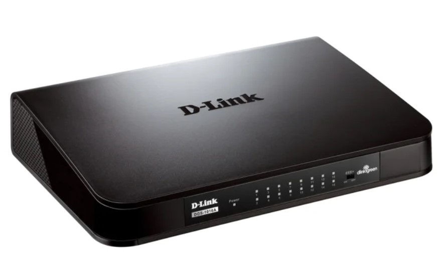 D-Link 16-Port Gigabit Desktop Switch (DGS-1016A) $85