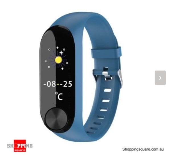 IPS Color Screen Smart Watch Sports Fitness Bracelet – Blue $16.95