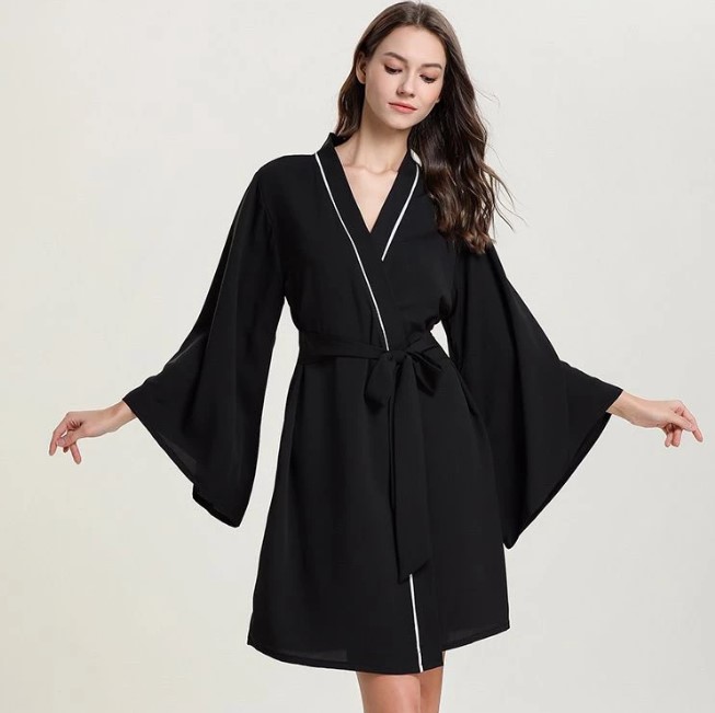 Homewear Style Black Women Robe $29