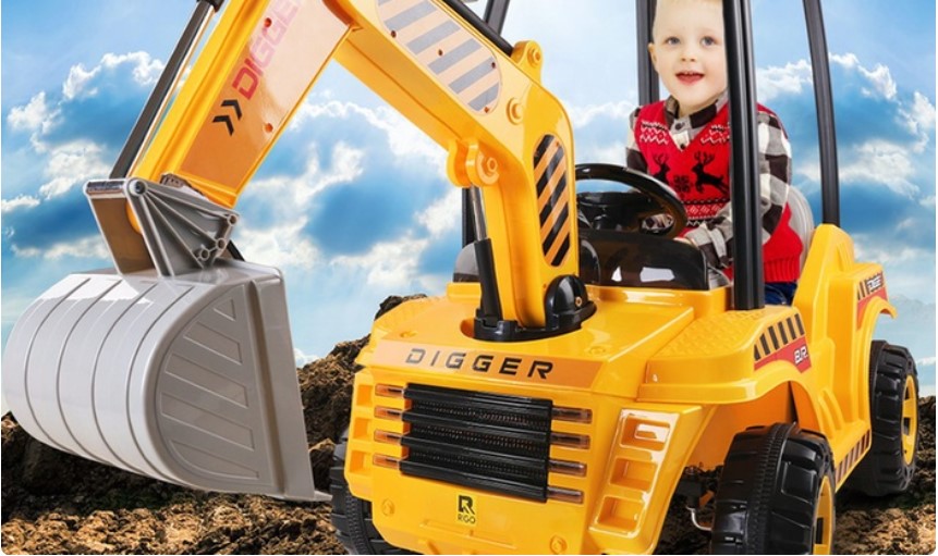 From $59 for a Kids’ Ride-On Digger in Choice of Features