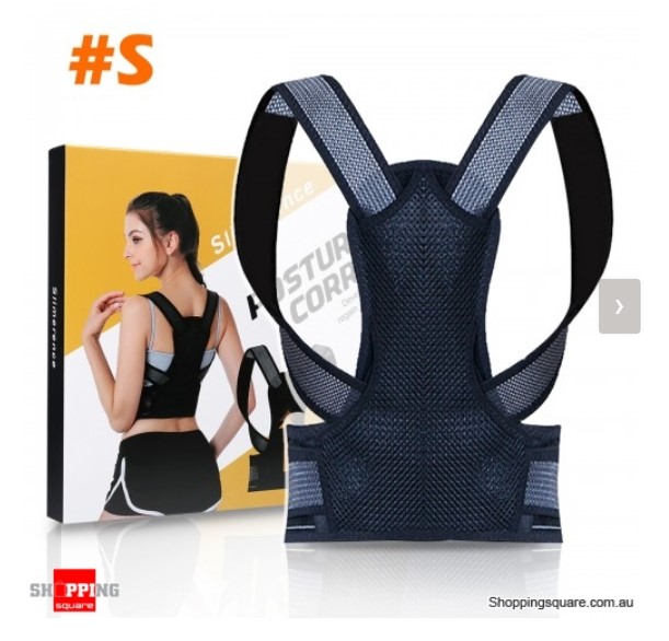 Adjustable Back Posture Corrector Back Brace Shoulder Posture Correction Belt Pain Relief – Small $22.95