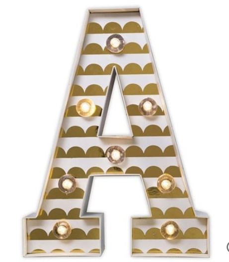 Delight Decor Little Paper Letter A $8.00