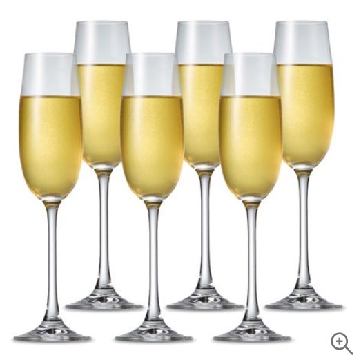 S & P Salut Champagne Flute Set 6pce $23.00 (RRP:$50.00)