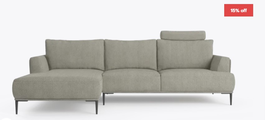 Como Motion Modular Sofa with Chaise $1699 (RRP$1999)