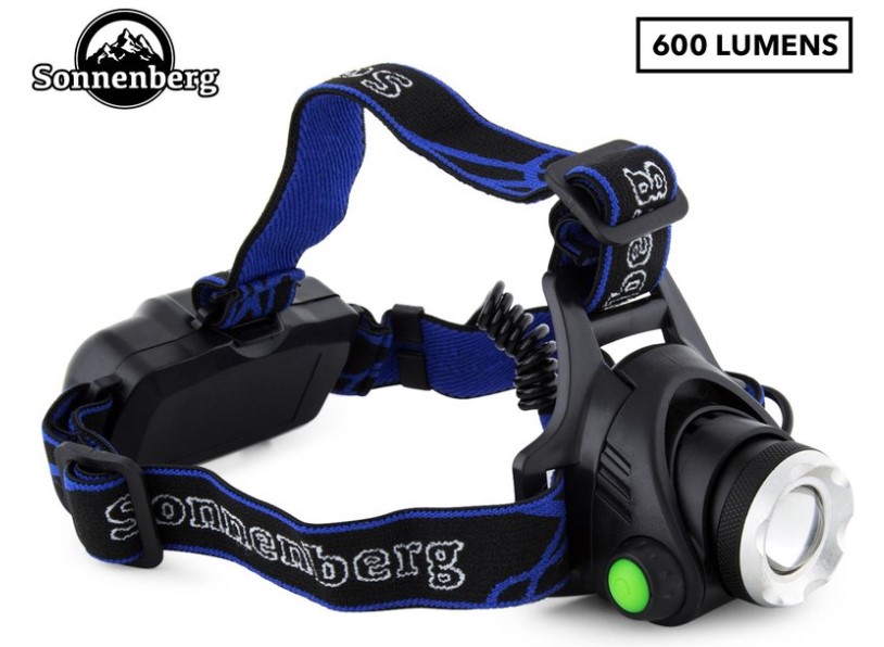 Sonnenberg Rechargeable Zoom Tactical LED Headlamp $14