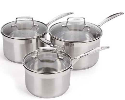 Scanpan Impact Saucepan Set 3pce $107.00 (RRP:$315.00)