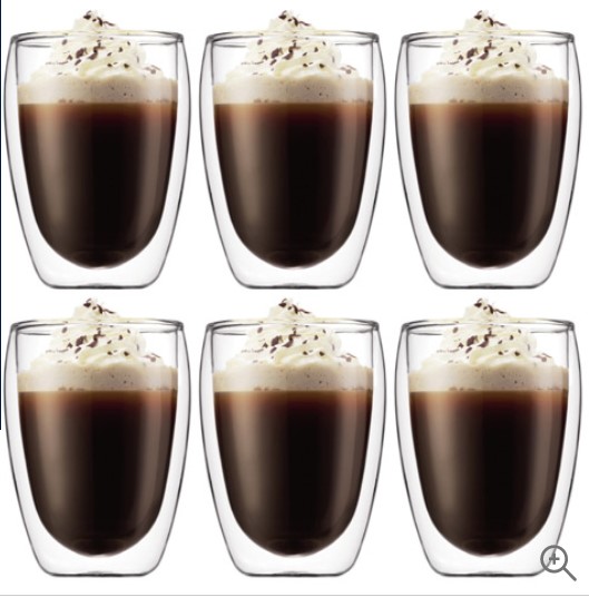 Bodum Pavina Double Wall Glass Set 350ml 6pce $39.00