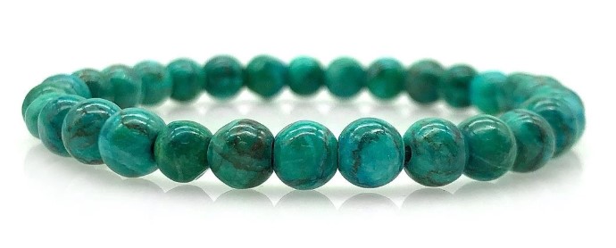 Georgiadis 6mm Natural Round African Jasper Turquoise Colour Gemstones Healing Stretch Beaded Bracelet $17 (RRP$69.95)