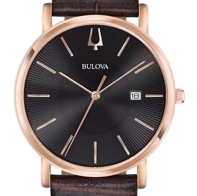 Bulova Mens Watch Dress Brown $165 (RRP$317)