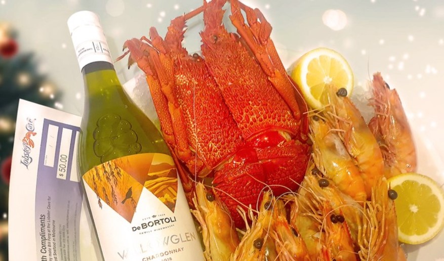 Valentine’s Day Hamper with Lobster, Prawns and Bottle of Wine $99 (VALUED AT $200)