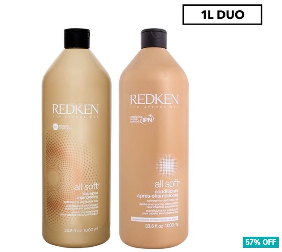 Redken All Soft Shampoo & Conditioner Pack 1L $79.99 (Don’t pay $188)