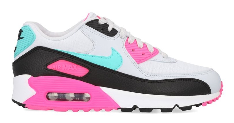 Nike Women’s Air Max 90 Sneakers – Pure Platinum/Aurora Green/Black $149